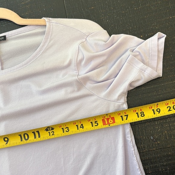 Eileen Fisher Lilac Light Purple Short Sleeve Top Shirt size small - Picture 9 of 9